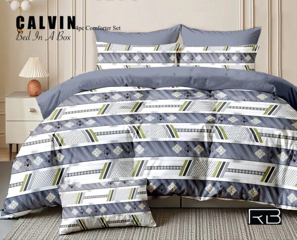 Light Blue Color Cotton Bedsheet + AC Blanket 4 pcs Combo Pack