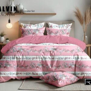 Baby Pink Color Cotton Bedsheet + AC Blanket 4 pcs Combo Pack