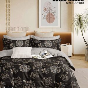 BROWN COLOR BUTTER COTTON BEDSHEET BY AS🔥