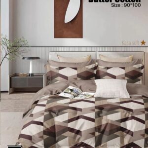 LIGHT BROWN COLOR BUTTER COTTON BEDSHEET BY AS🔥