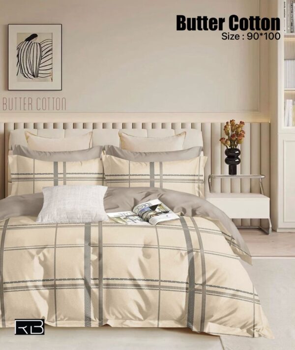 SKIN COLOR BUTTER COTTON BEDSHEET BY AS🔥