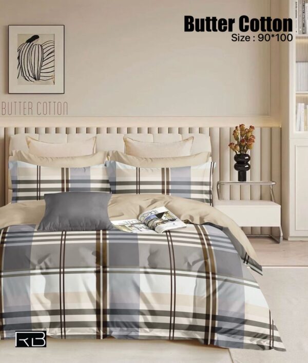 GREY & SKIN BUTTER COTTON BEDSHEET BY AS🔥