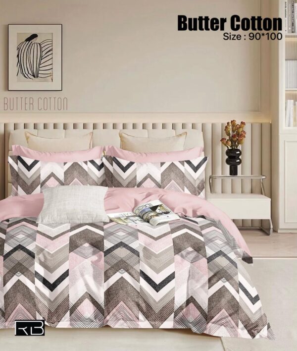 PINK COLOR BUTTER COTTON BEDSHEET BY AS🔥