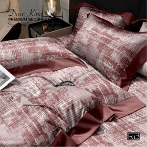 PINK COLOR DOVE KING COTTON BEDSHEET BY AS