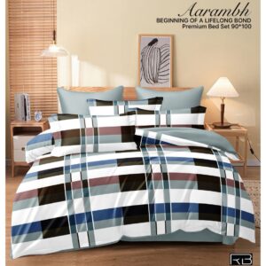 MULTI COLORS AARAMBH QUEEN BEDSHEET BY AS🔥