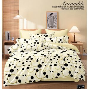 SKIN COLOR AARAMBH QUEEN BEDSHEET BY AS🔥