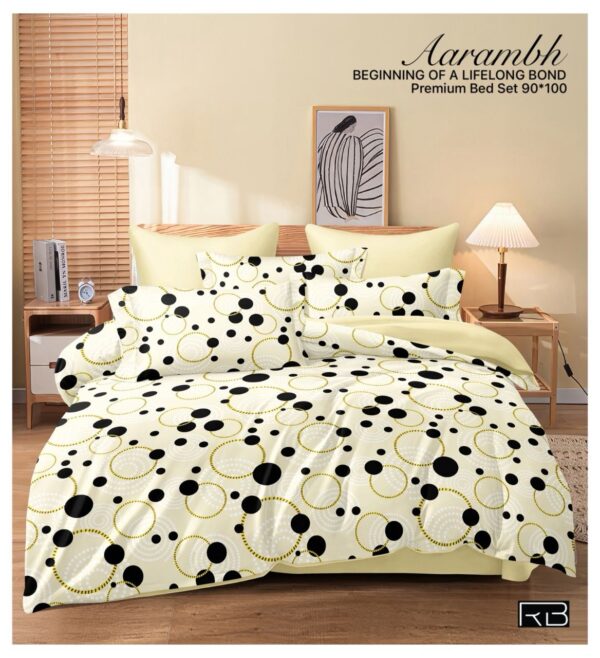 SKIN COLOR AARAMBH QUEEN BEDSHEET BY AS🔥