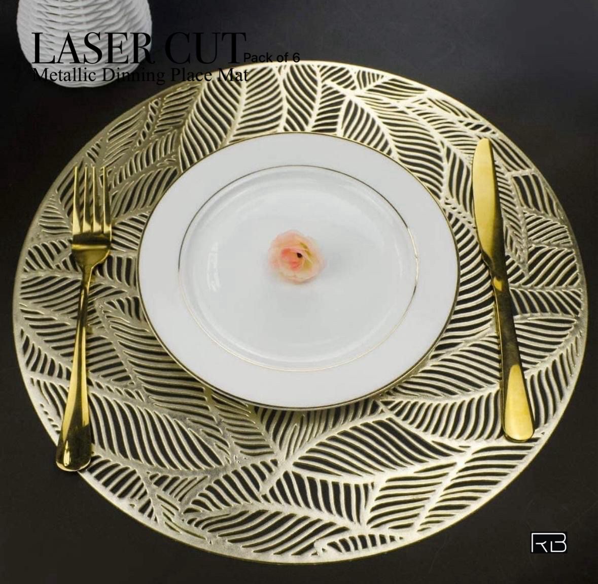 BEAUTIFUL GOLDEN PETAL QUEEN DINING MAT BY AS