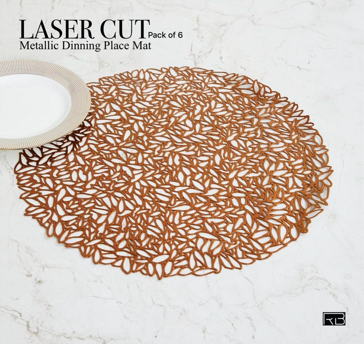 GOLDEN PETALS QUEEN DINING MATS BY AS