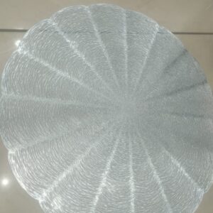 SILVER PETAL QUEEN DINING MATS BY AS